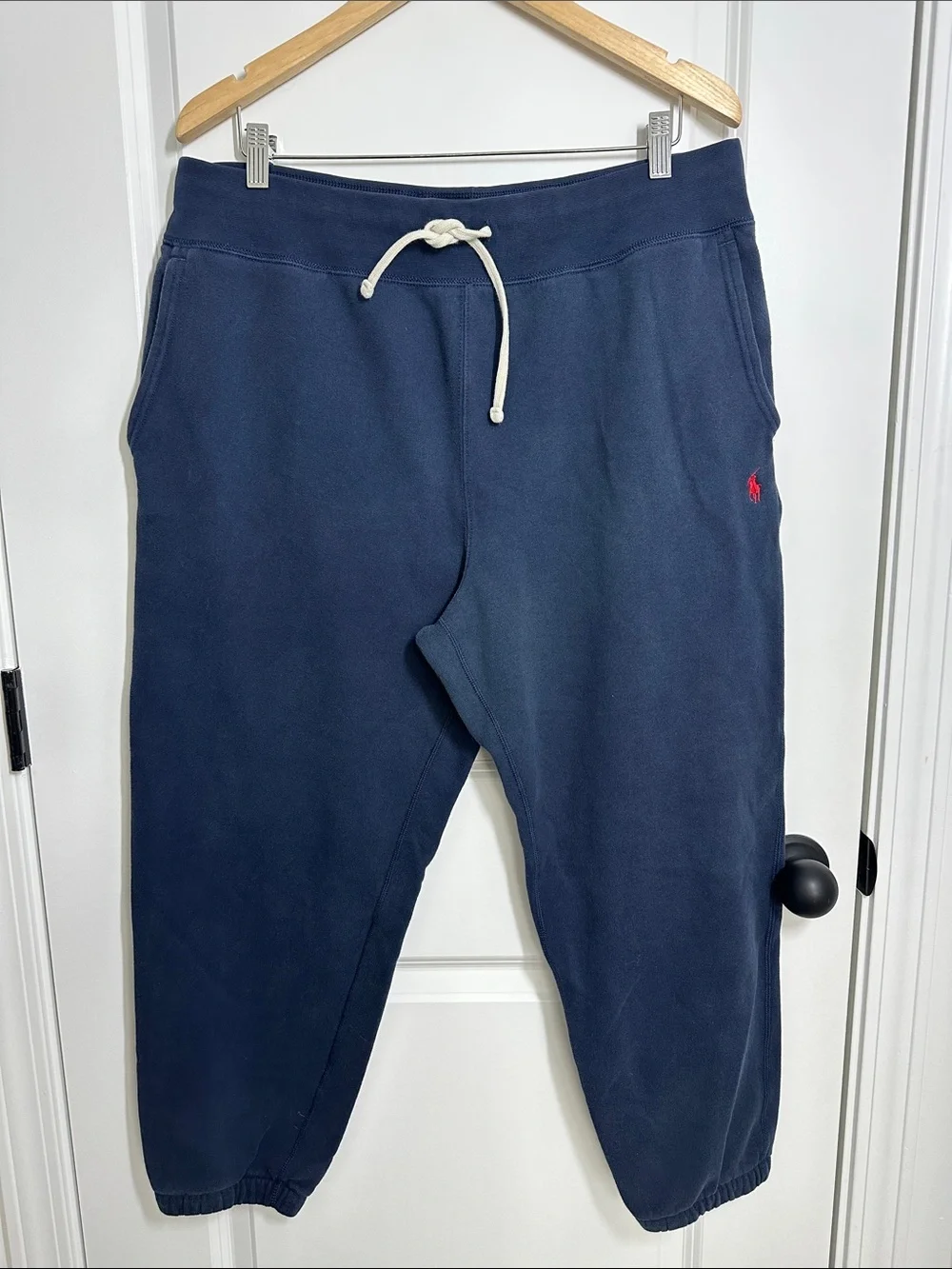 Polo Ralph Lauren Sweatpants with Red Polo Logo Navy XXL